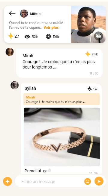 Open chat group screen